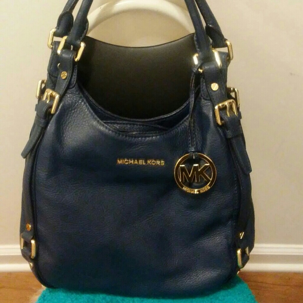 Michael Kors Navy Large Tote Shoulder Bag